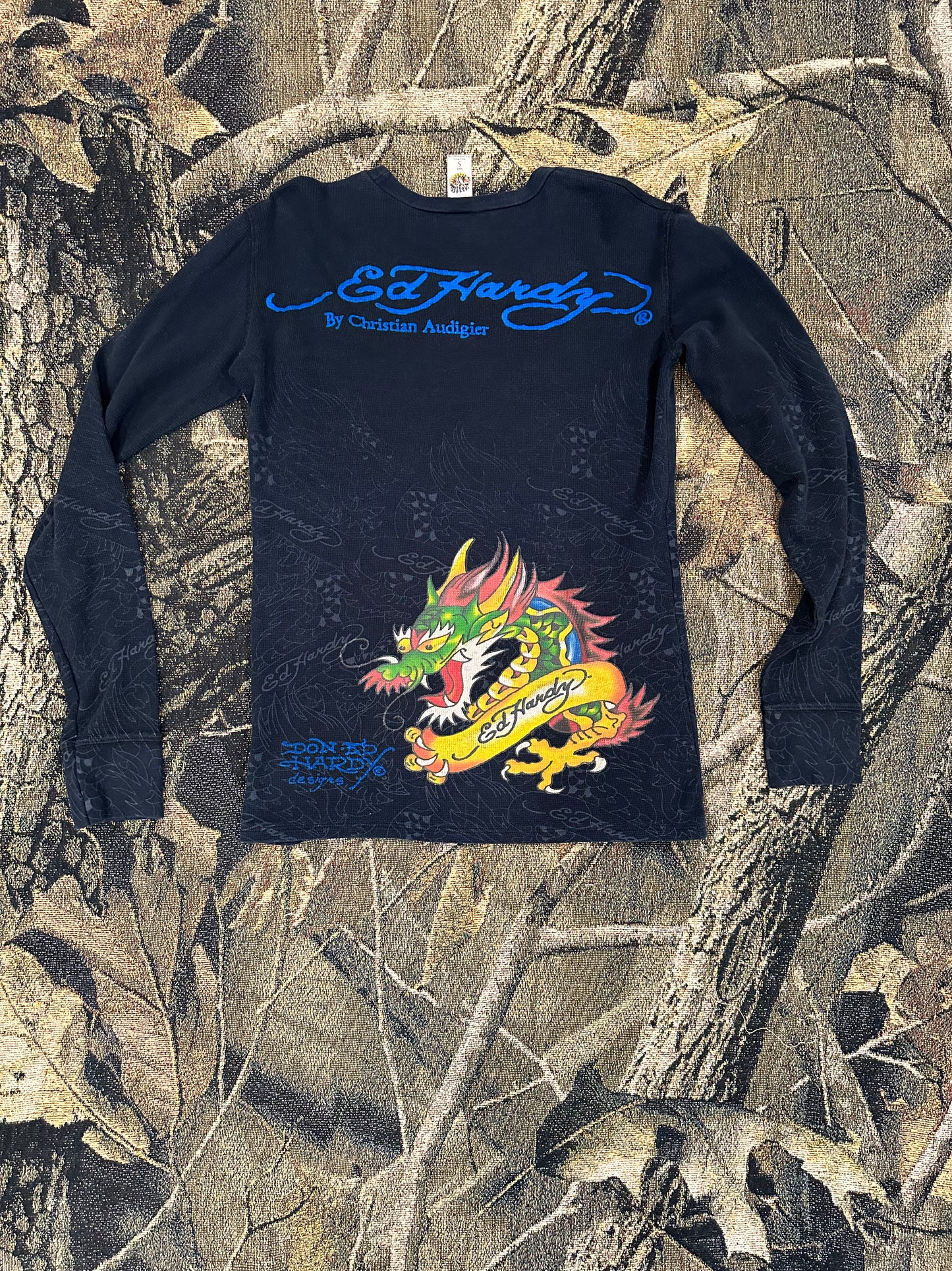 Ed hardy thermal waffle longsleeve