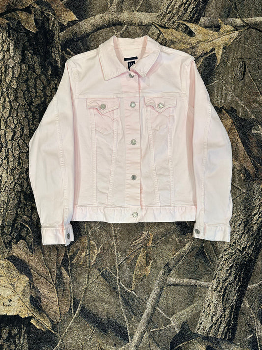 Light pink denim jean jacket GAP