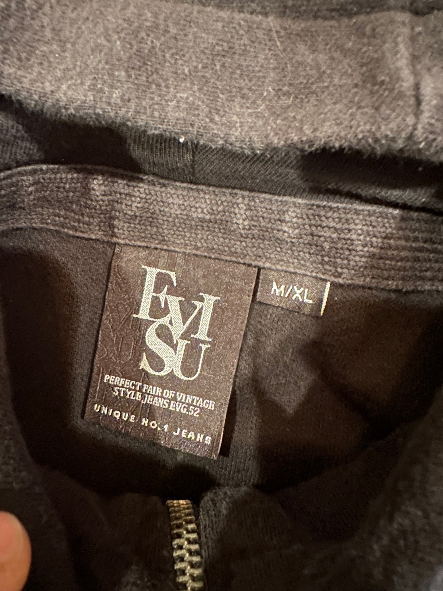 Evisu zip up hoodie