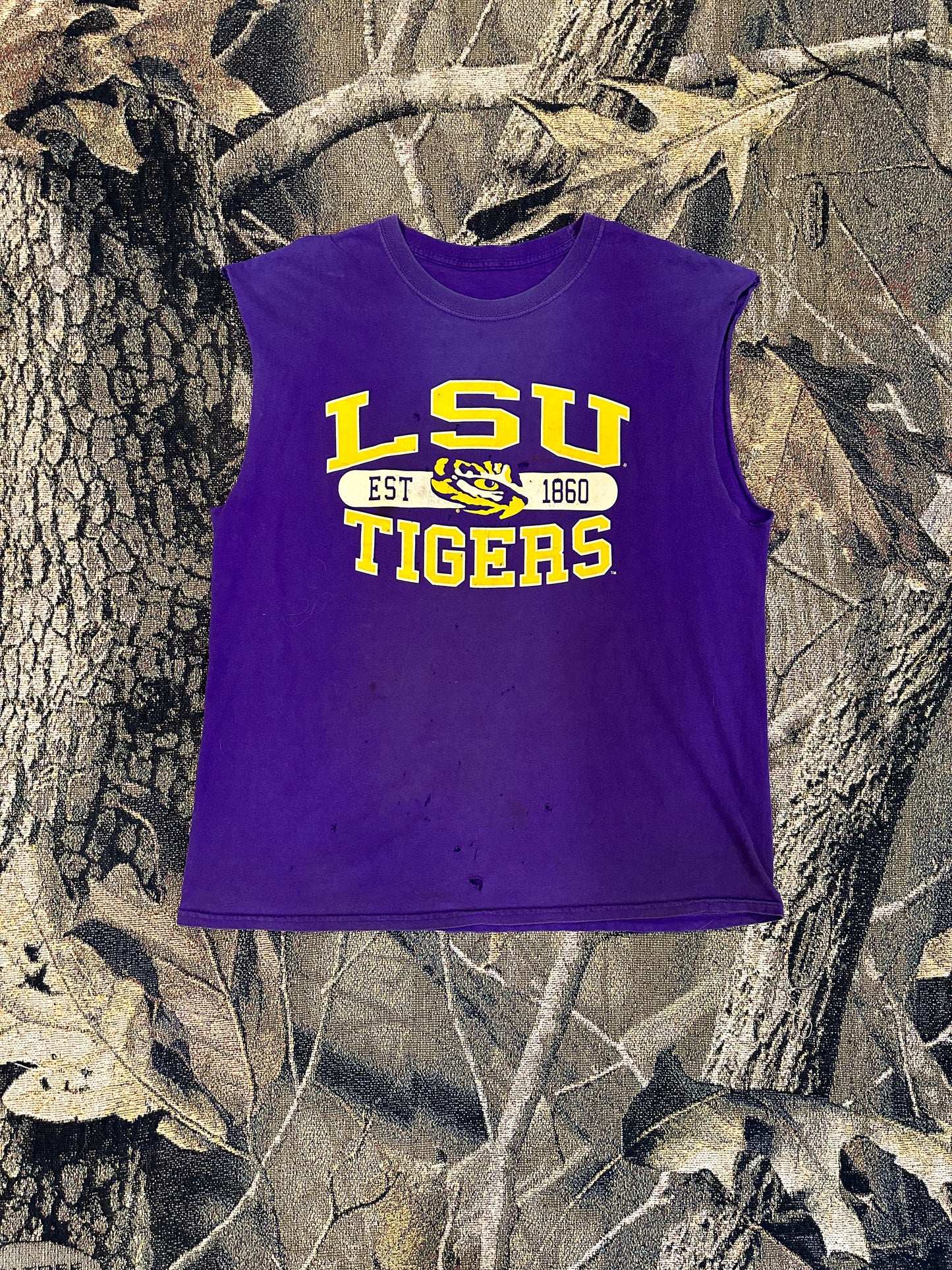 LSU tigers sleeveless cut off