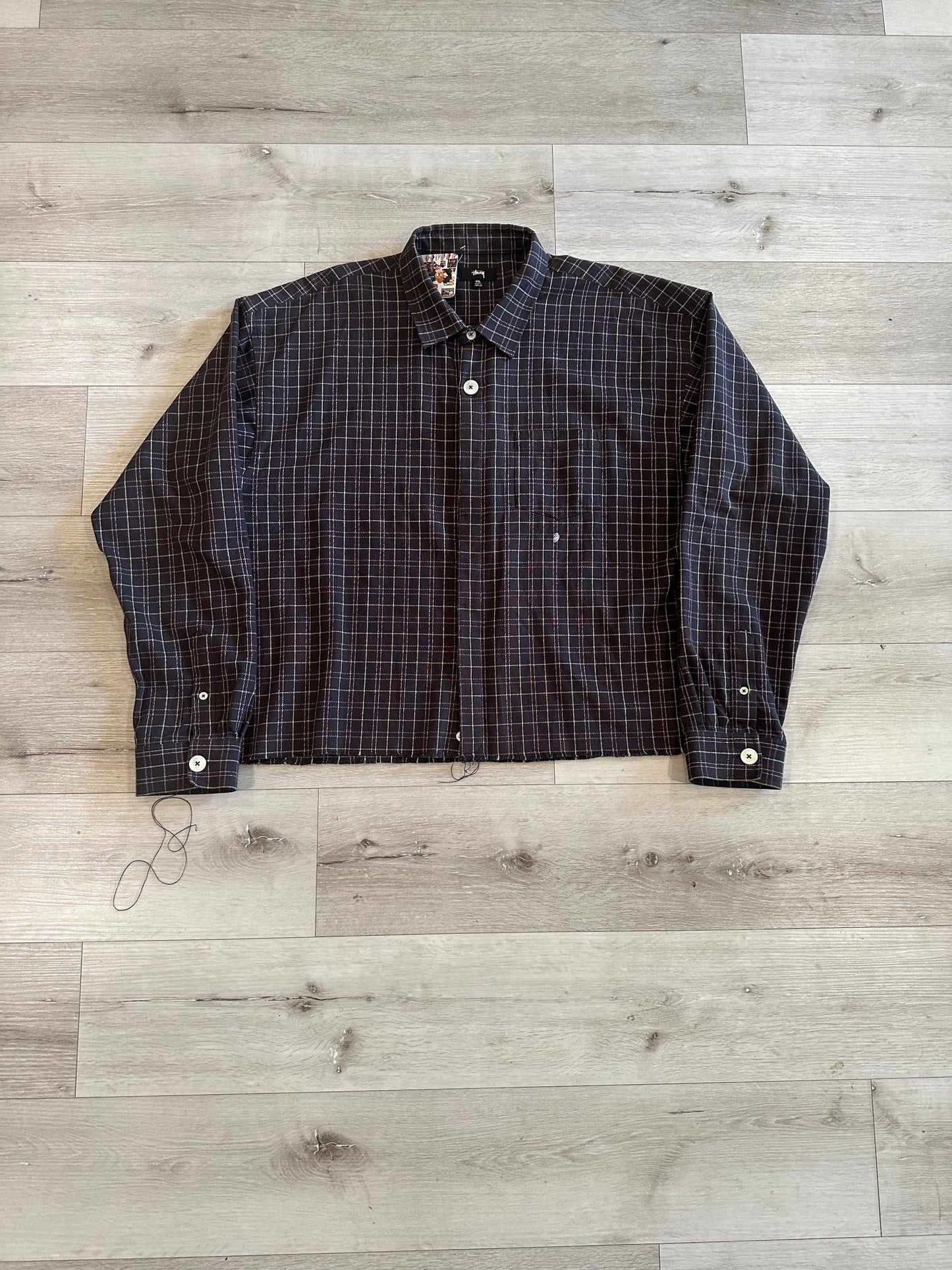 STUSSY FLANNEL BUTTON UP shirt