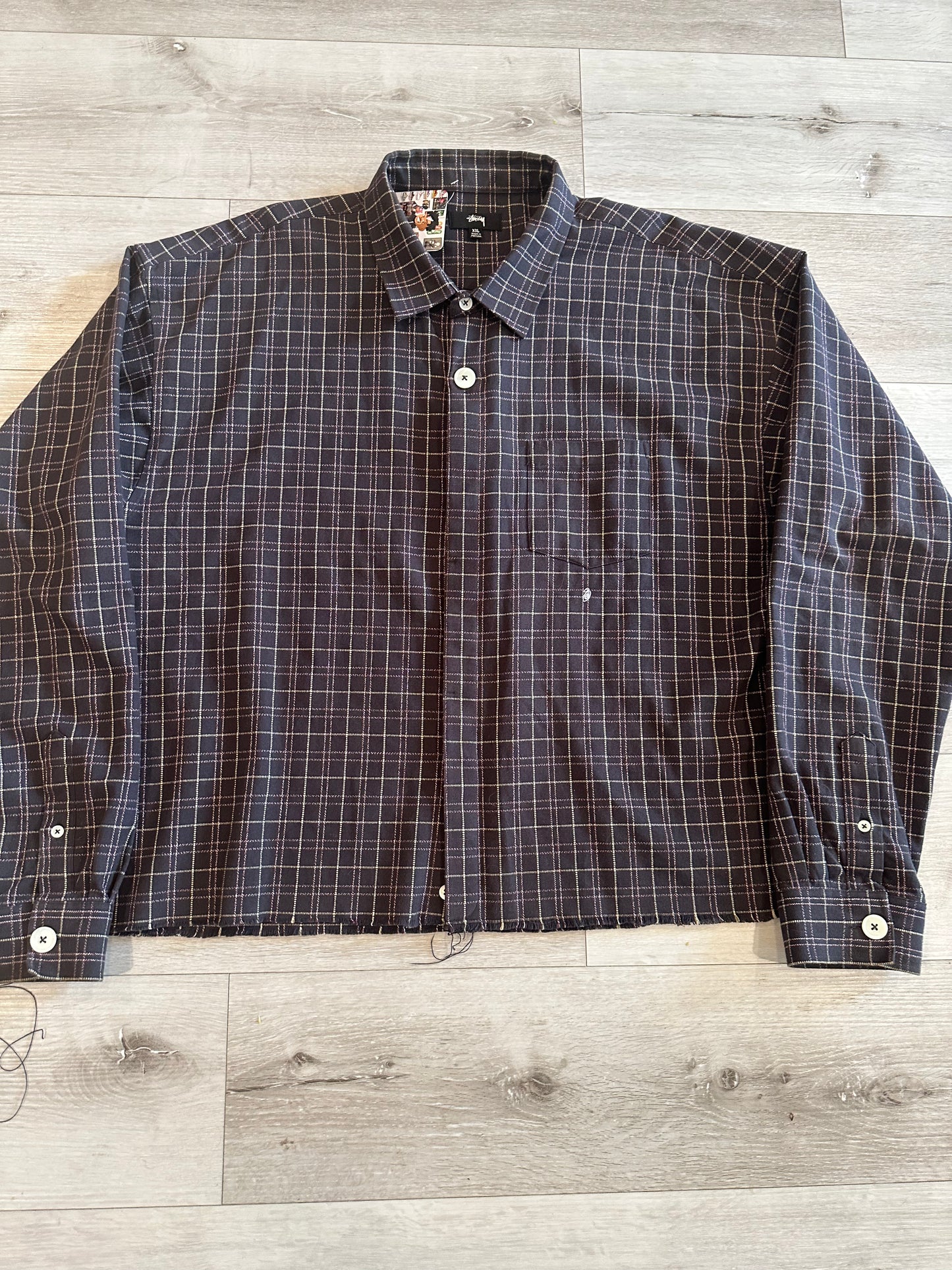 STUSSY FLANNEL BUTTON UP shirt