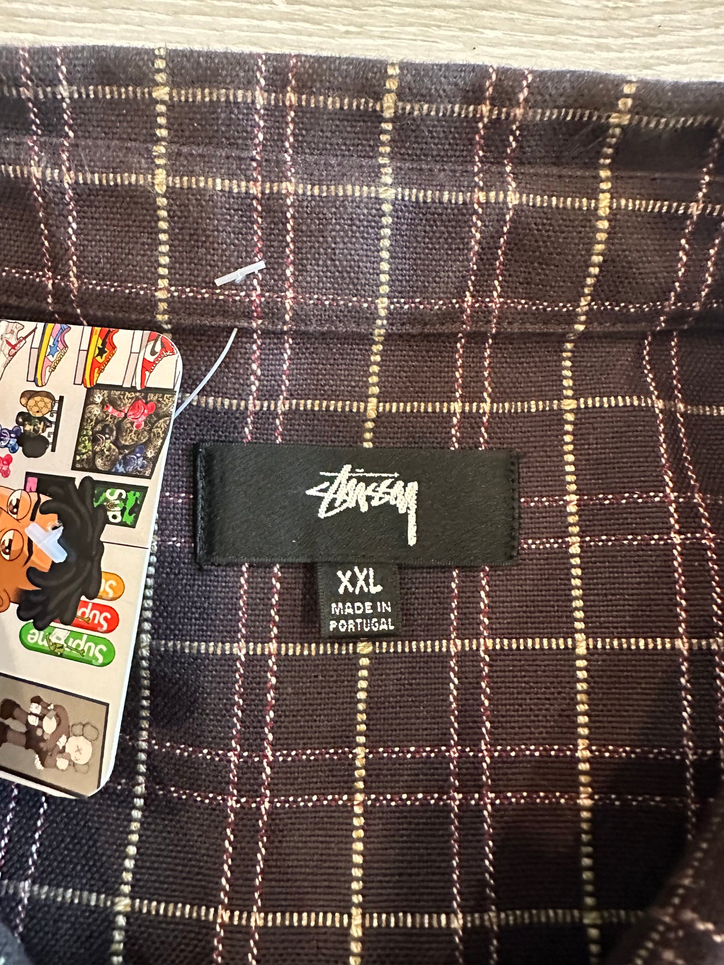 STUSSY FLANNEL BUTTON UP shirt