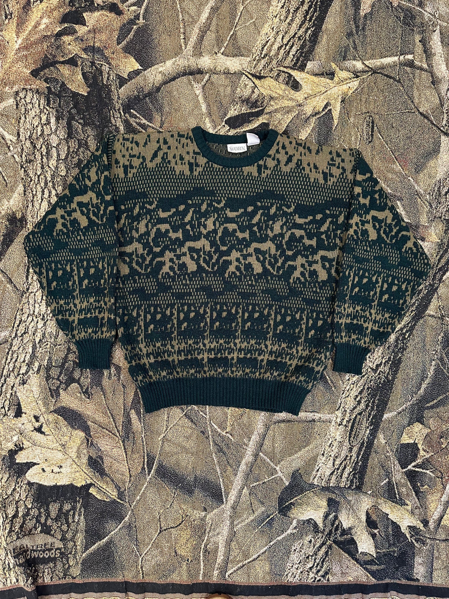 Earth tone knitted sweater