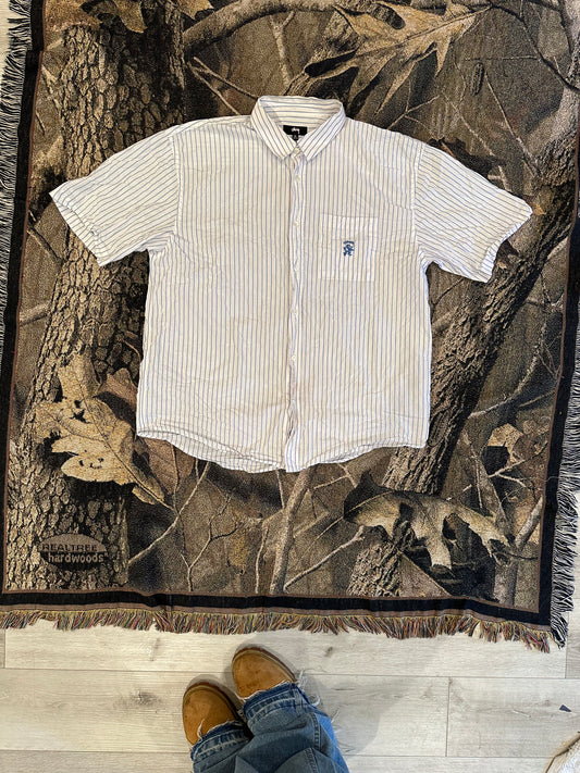 Stussy Boxy Striped button up Shirt