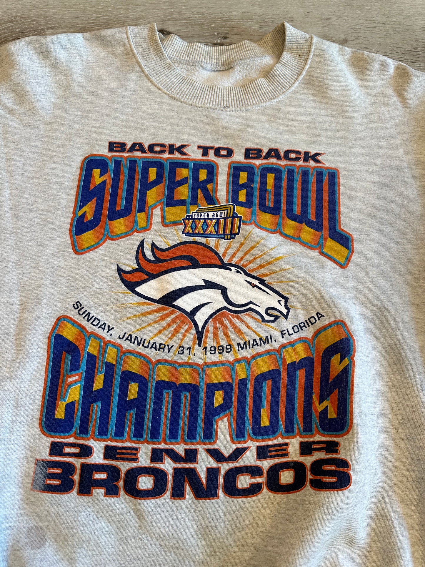 1999 Denver broncos Super Bowl sweatshirt