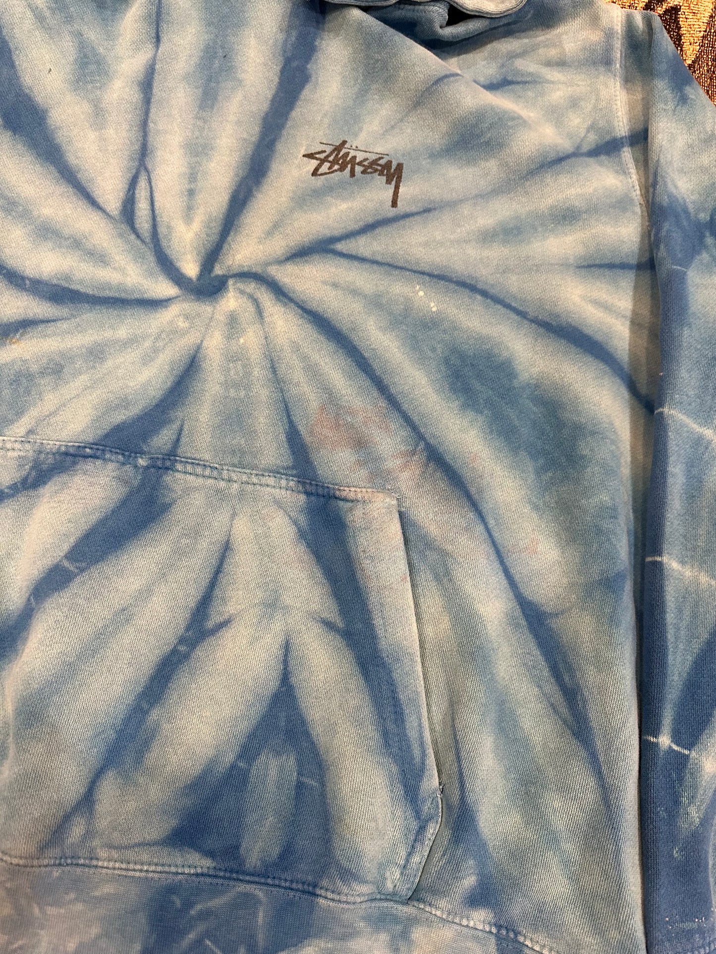 Stussy Tye dye logo hoodie