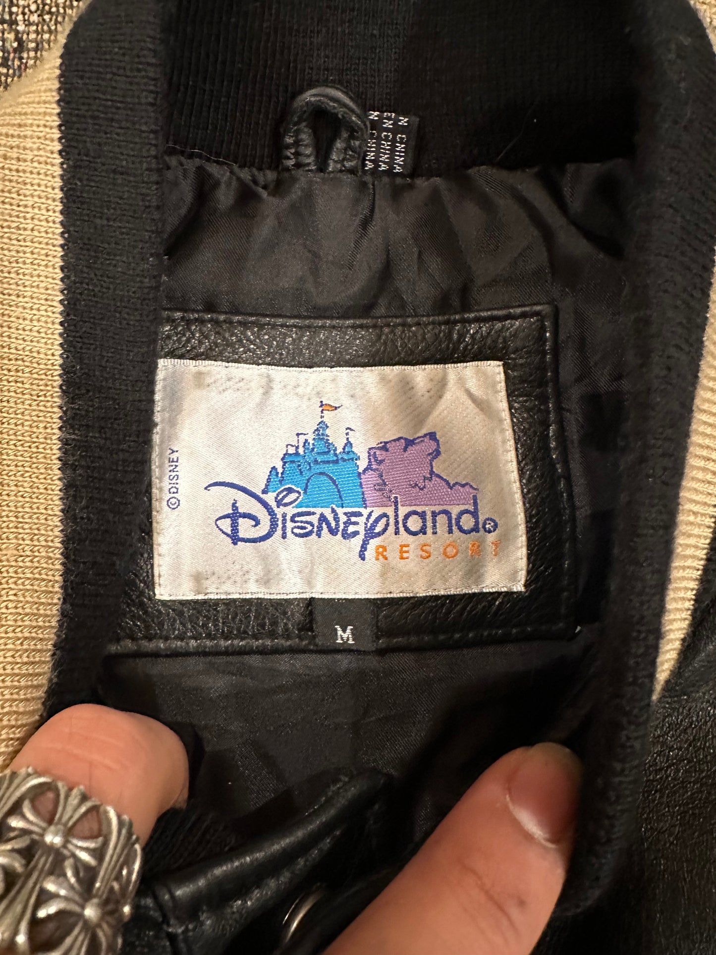 Disneyland Leather varsity jacket