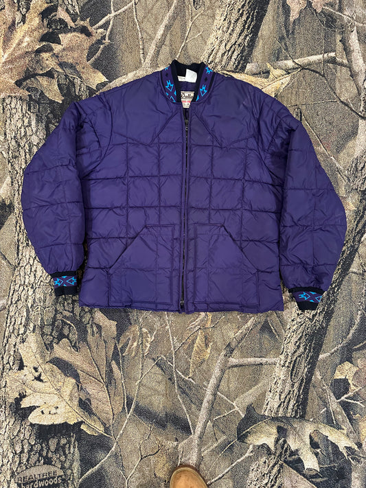 Vintage purple puffer jacket