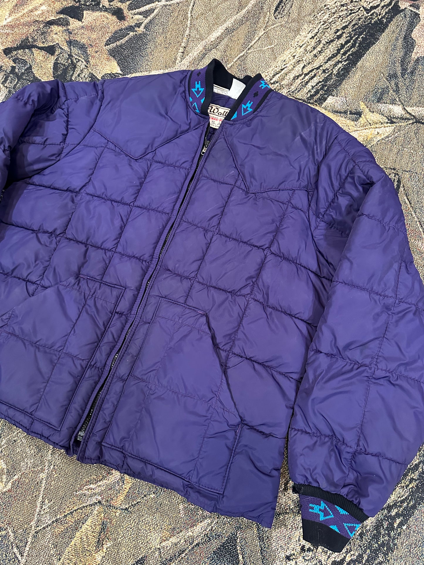 Vintage purple puffer jacket