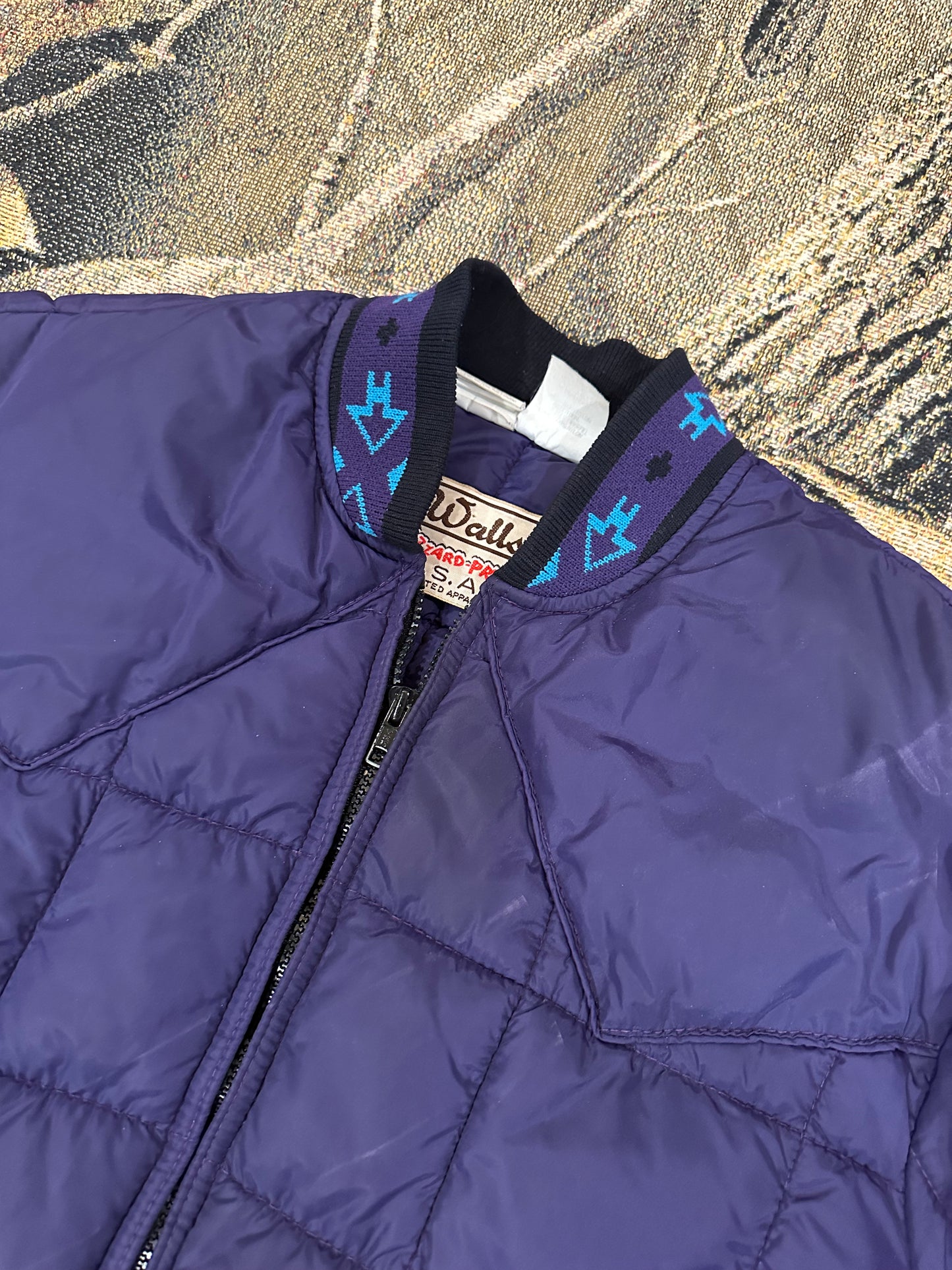 Vintage purple puffer jacket