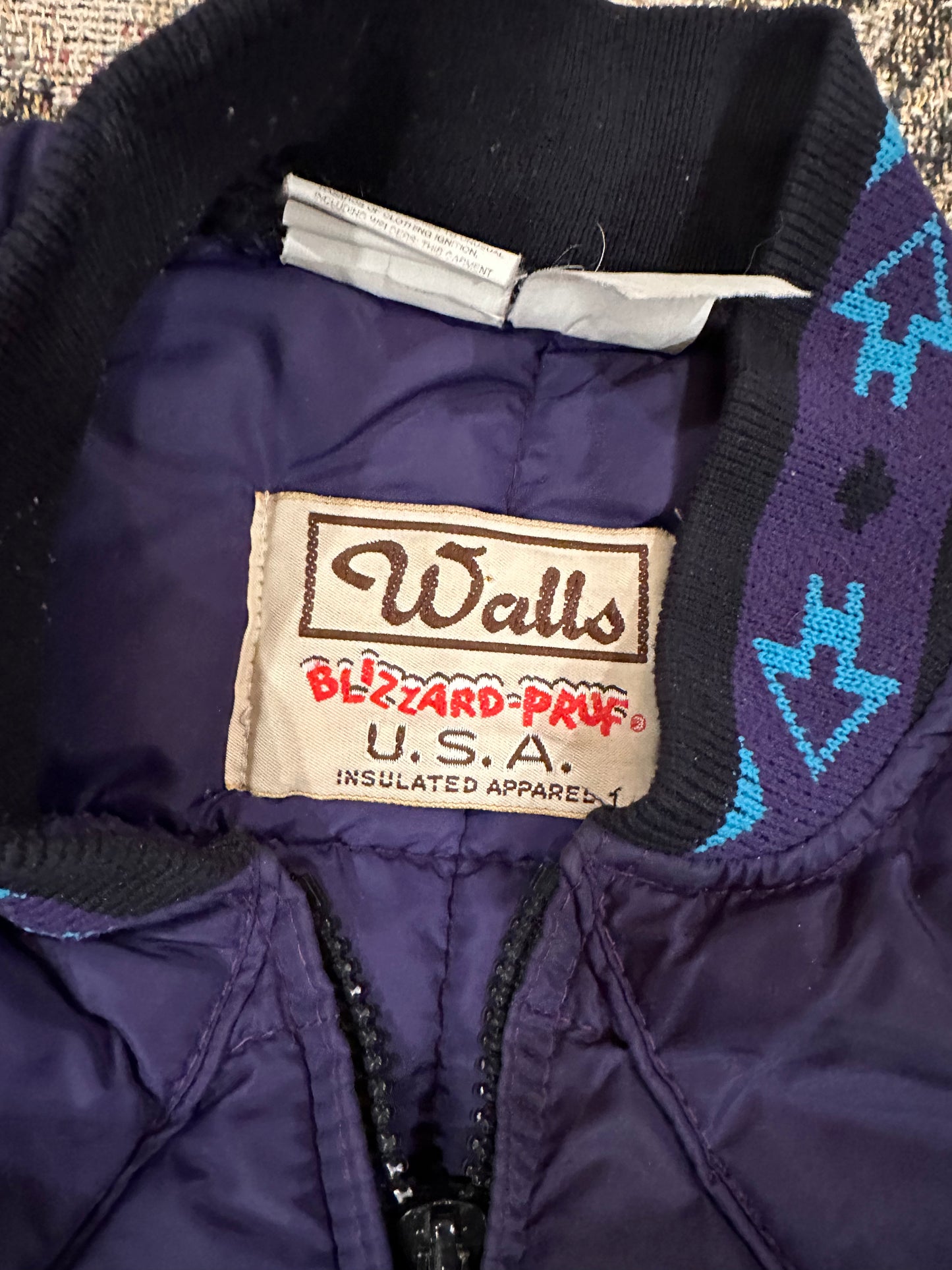 Vintage purple puffer jacket