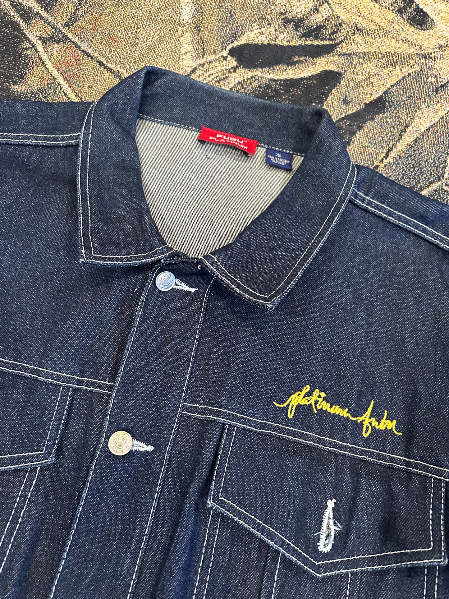 FUBU x fat Albert jean jacket