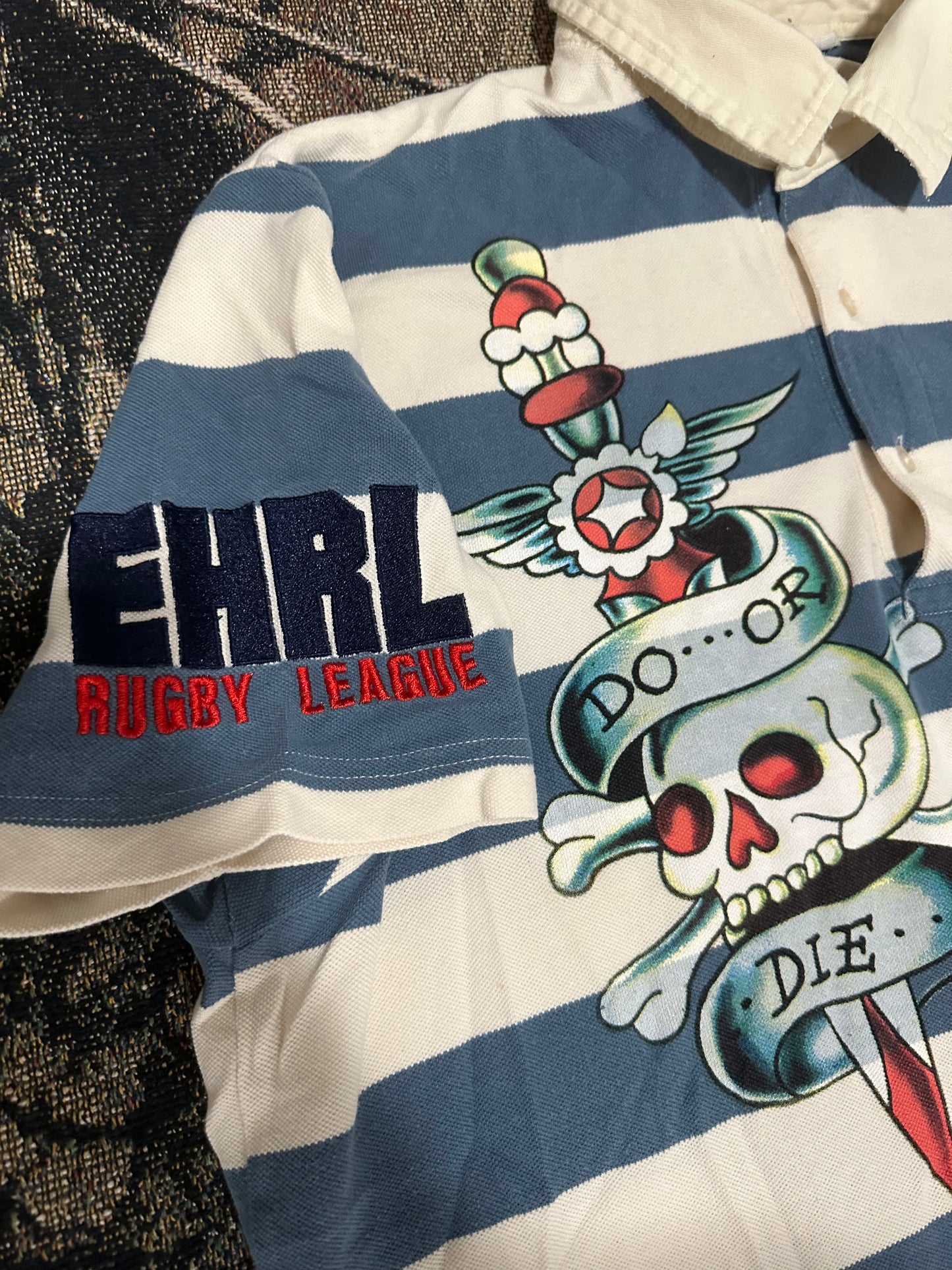 Ed hardy England stripped polo