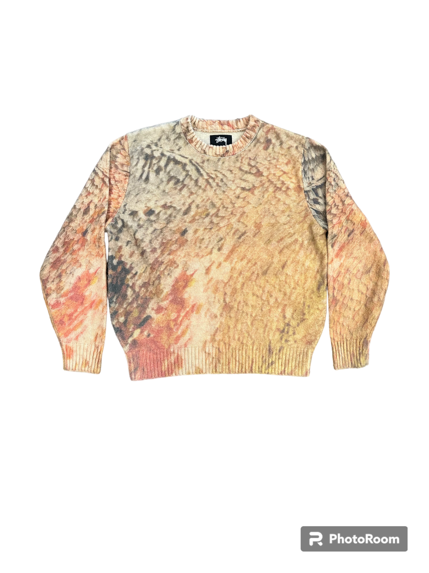 Stussy wings print abstract sweater