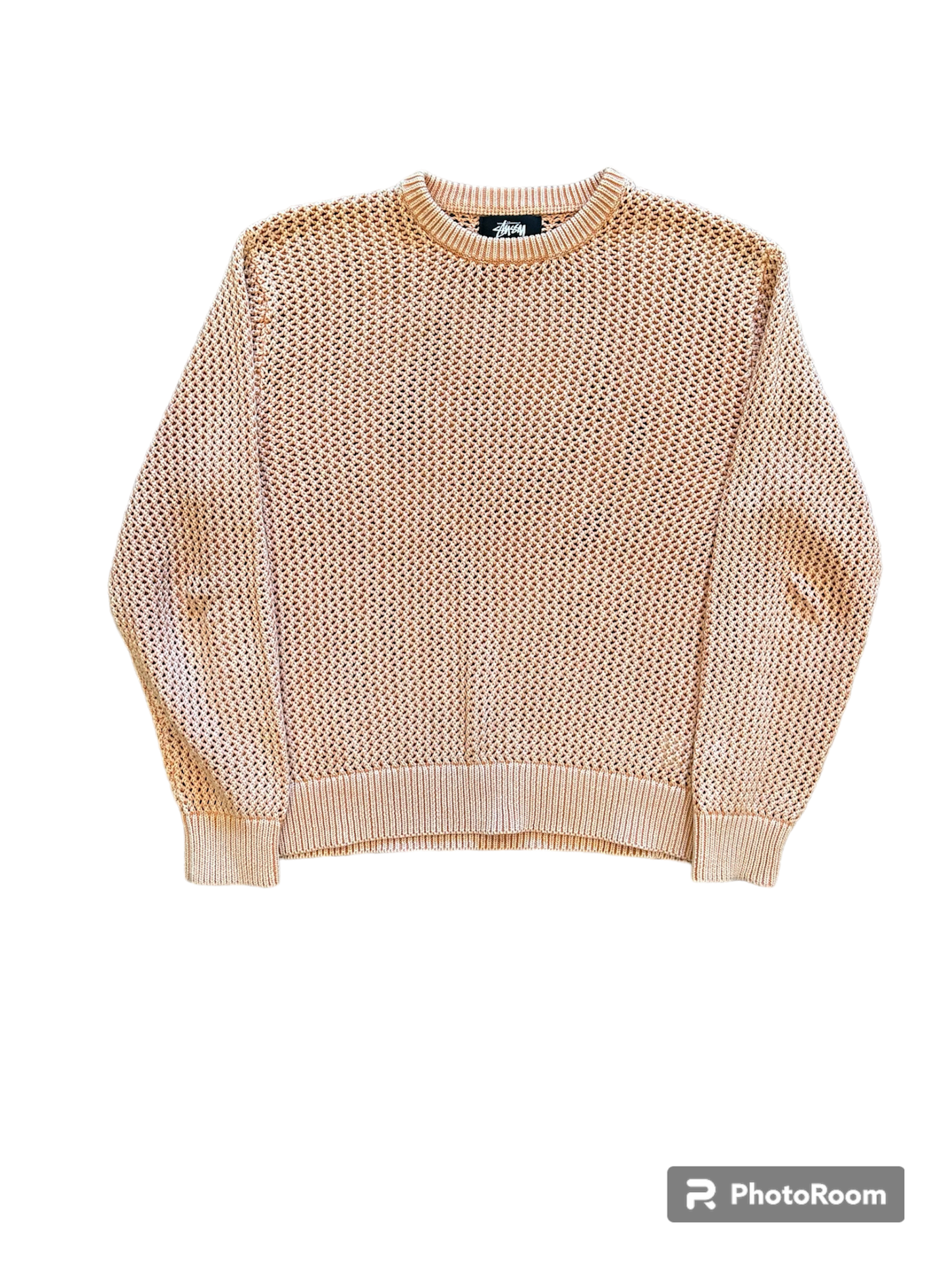 Stussy Pigment Dyed Loose Gauge Sweater 'peach'