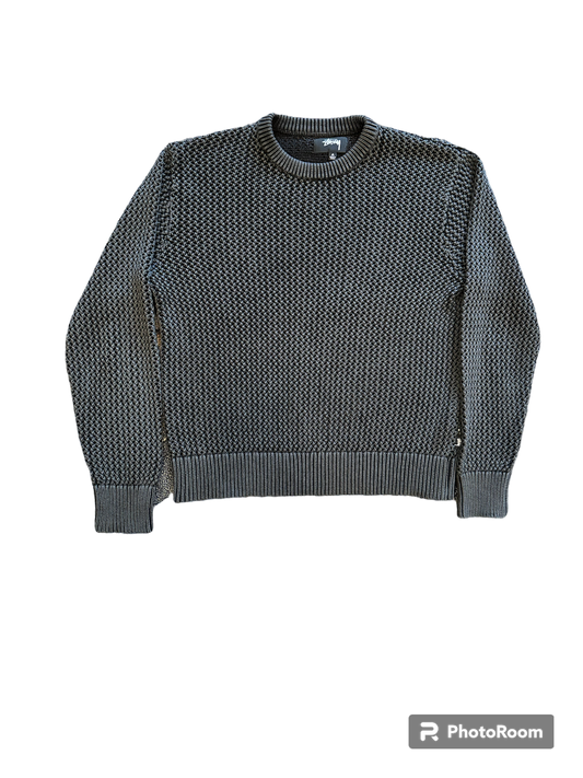 Stussy Pigment Dyed Loose Gauge
Sweater 'black'