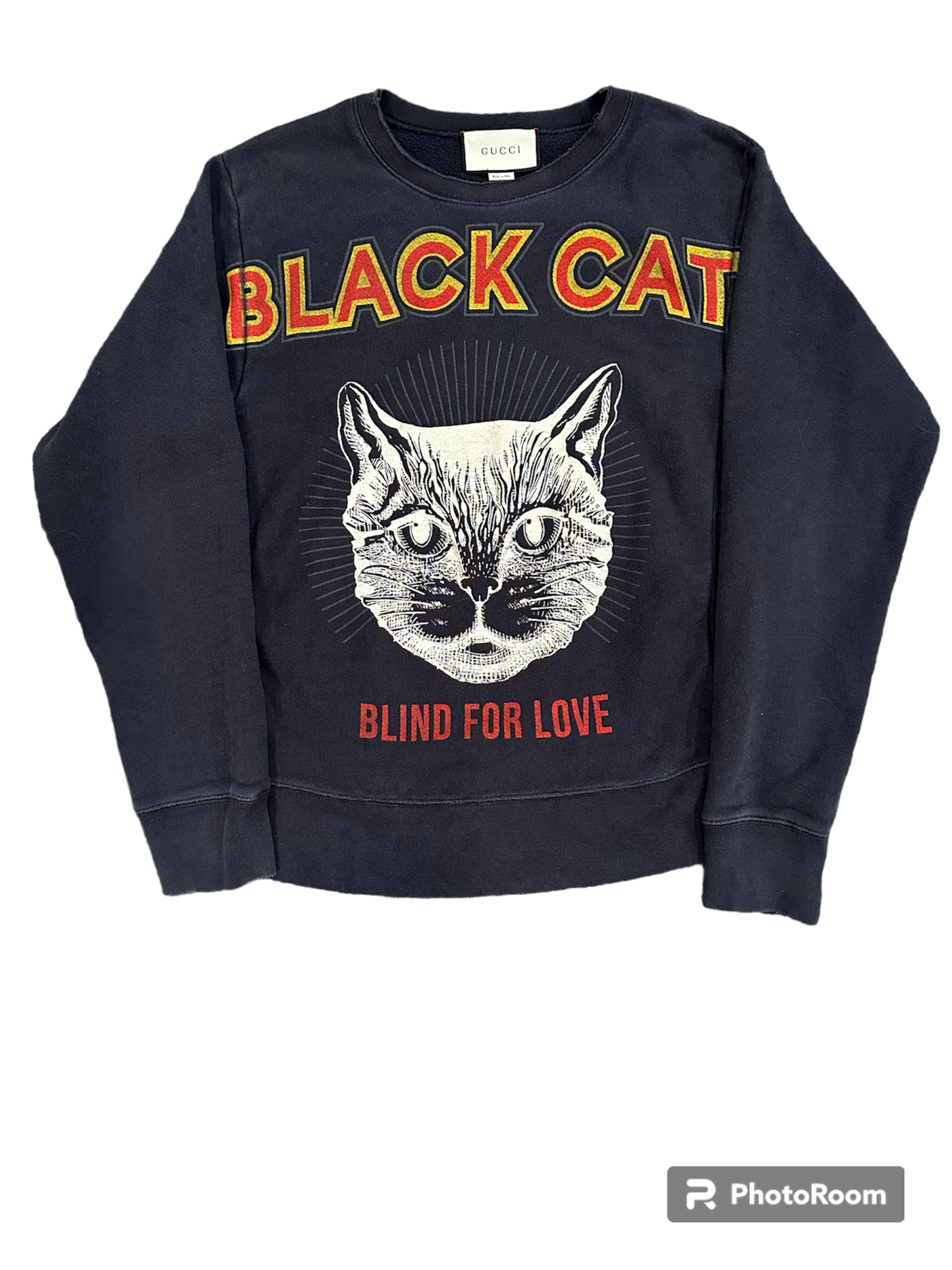 Black cat sweater by GUCCI