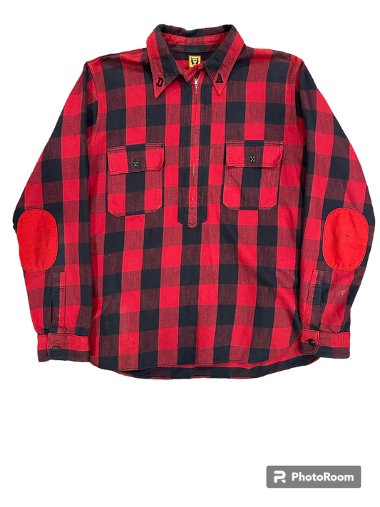 Human made half zip flannel