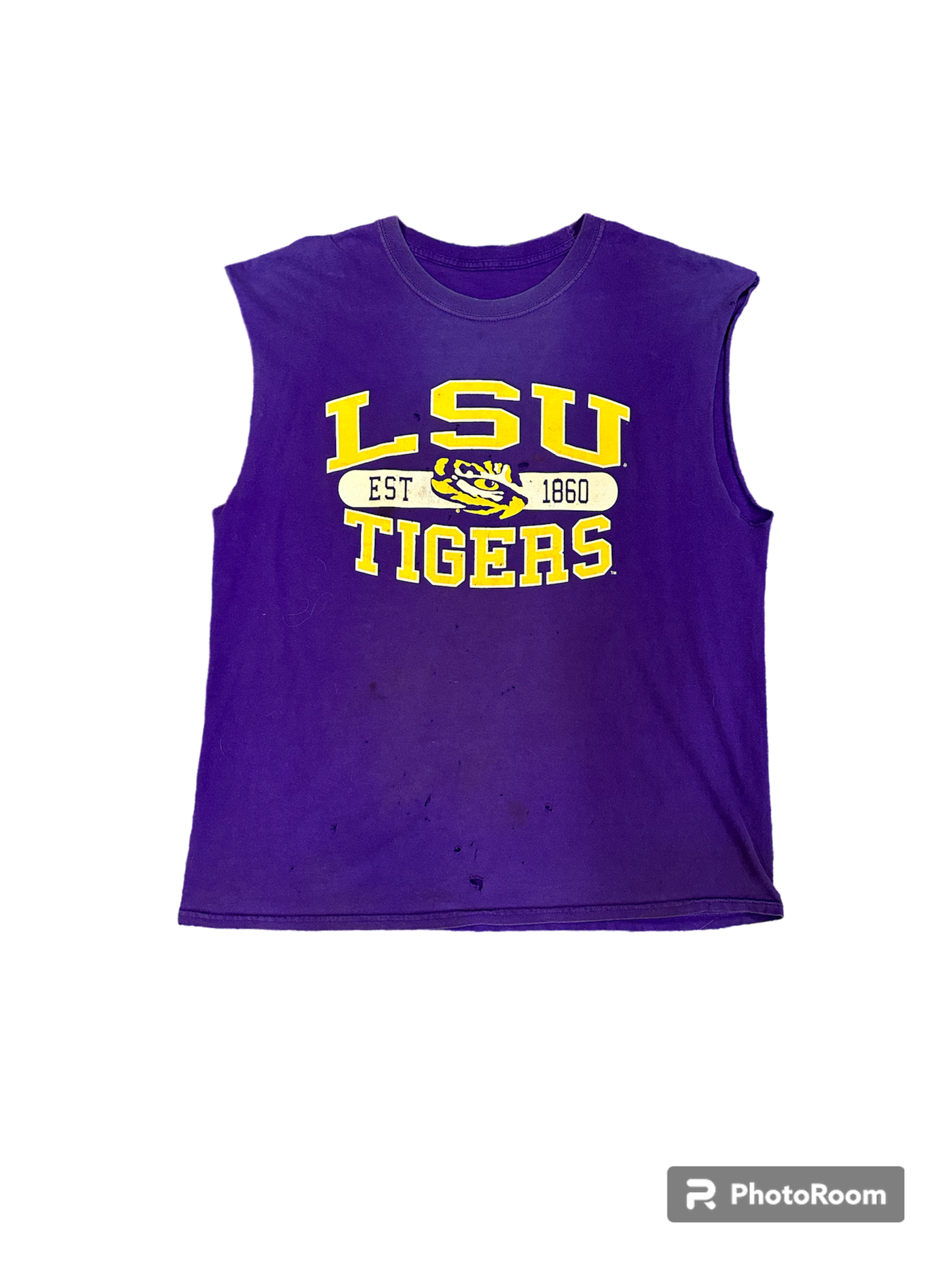 LSU tigers sleeveless cut off