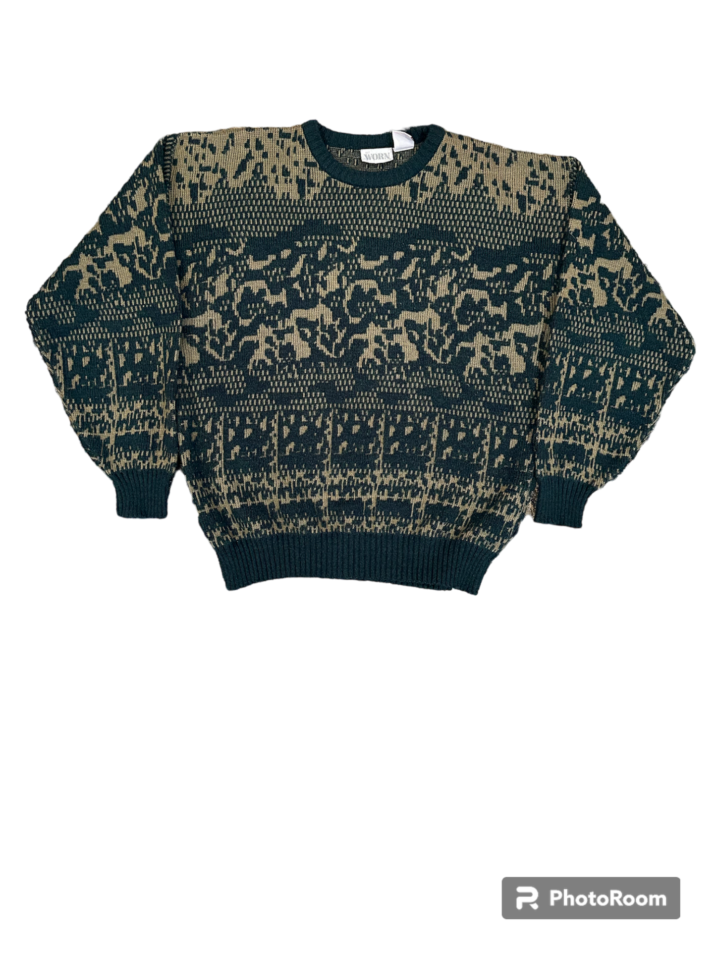 Earth tone knitted sweater