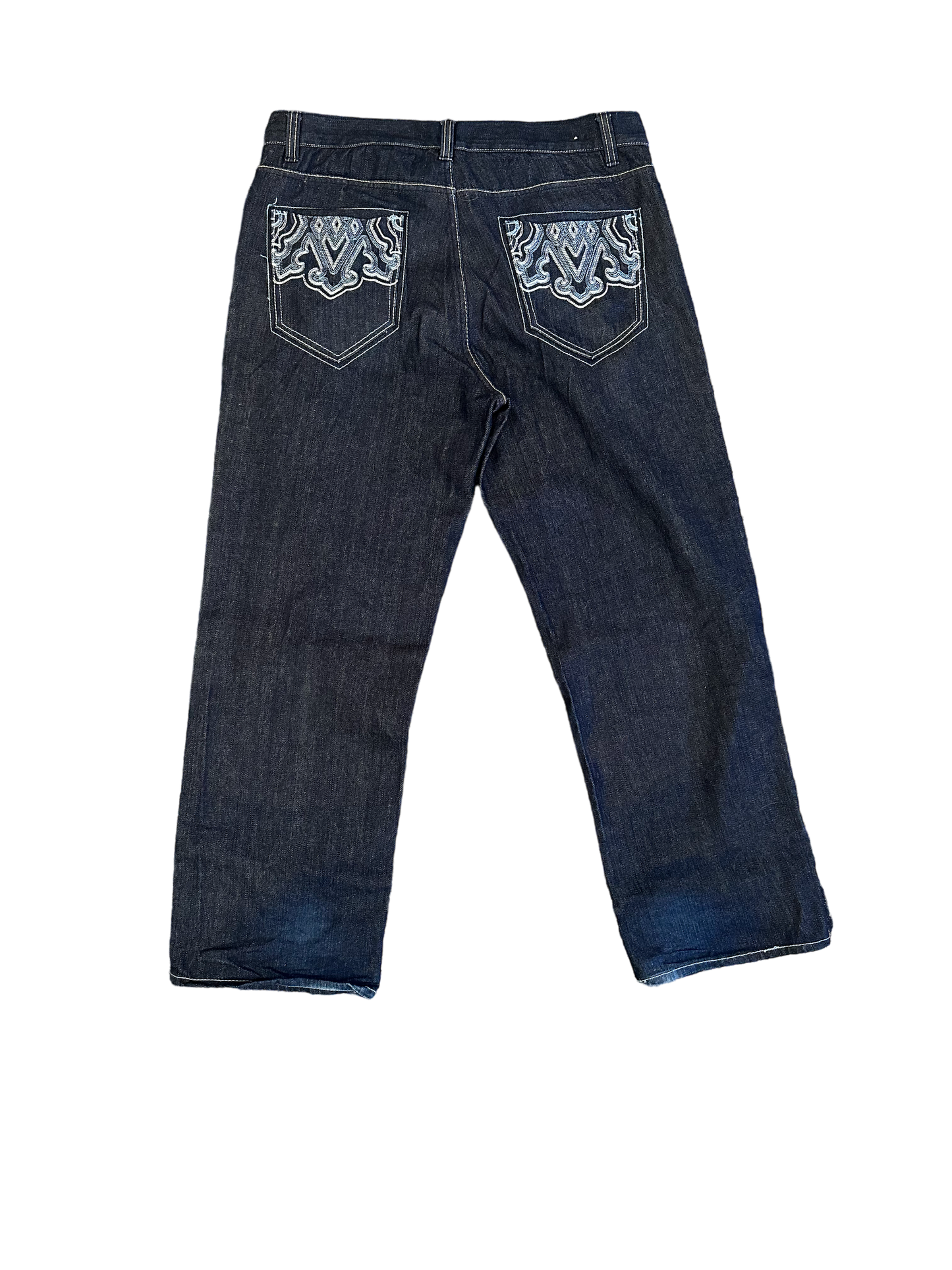 AVIREX baggy dark wash jeans