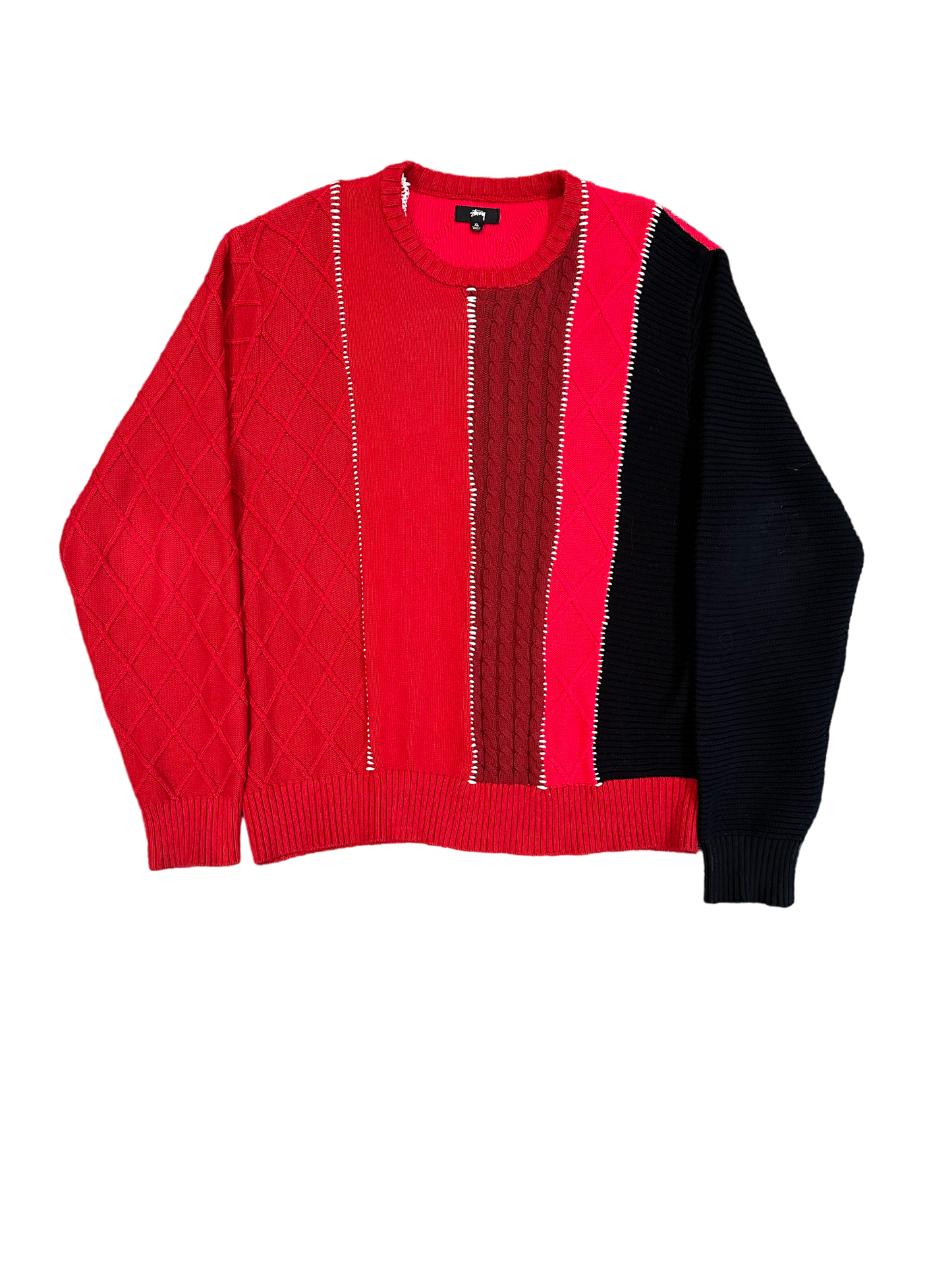 Stussy patchwork sweater