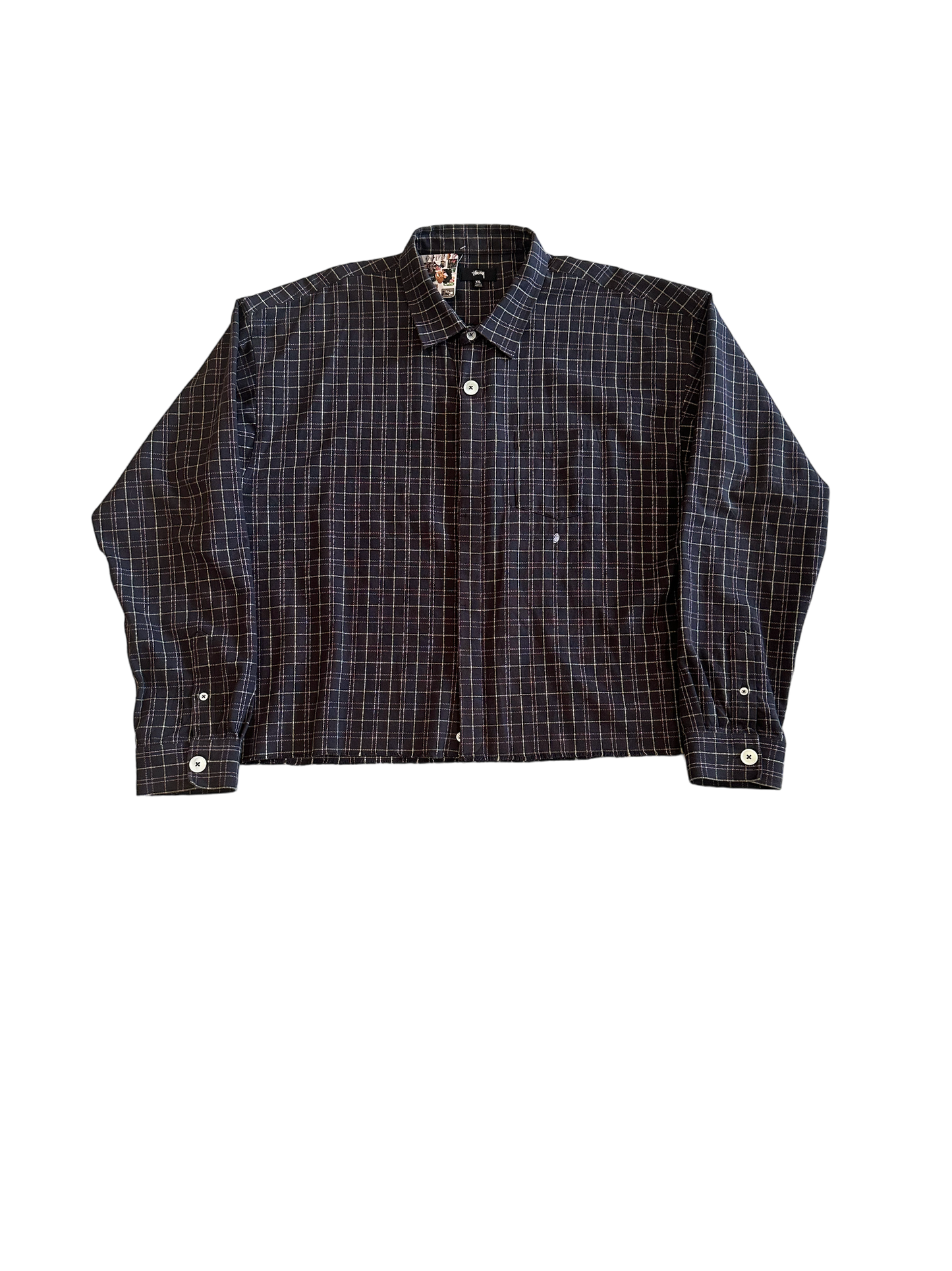 STUSSY FLANNEL BUTTON UP shirt